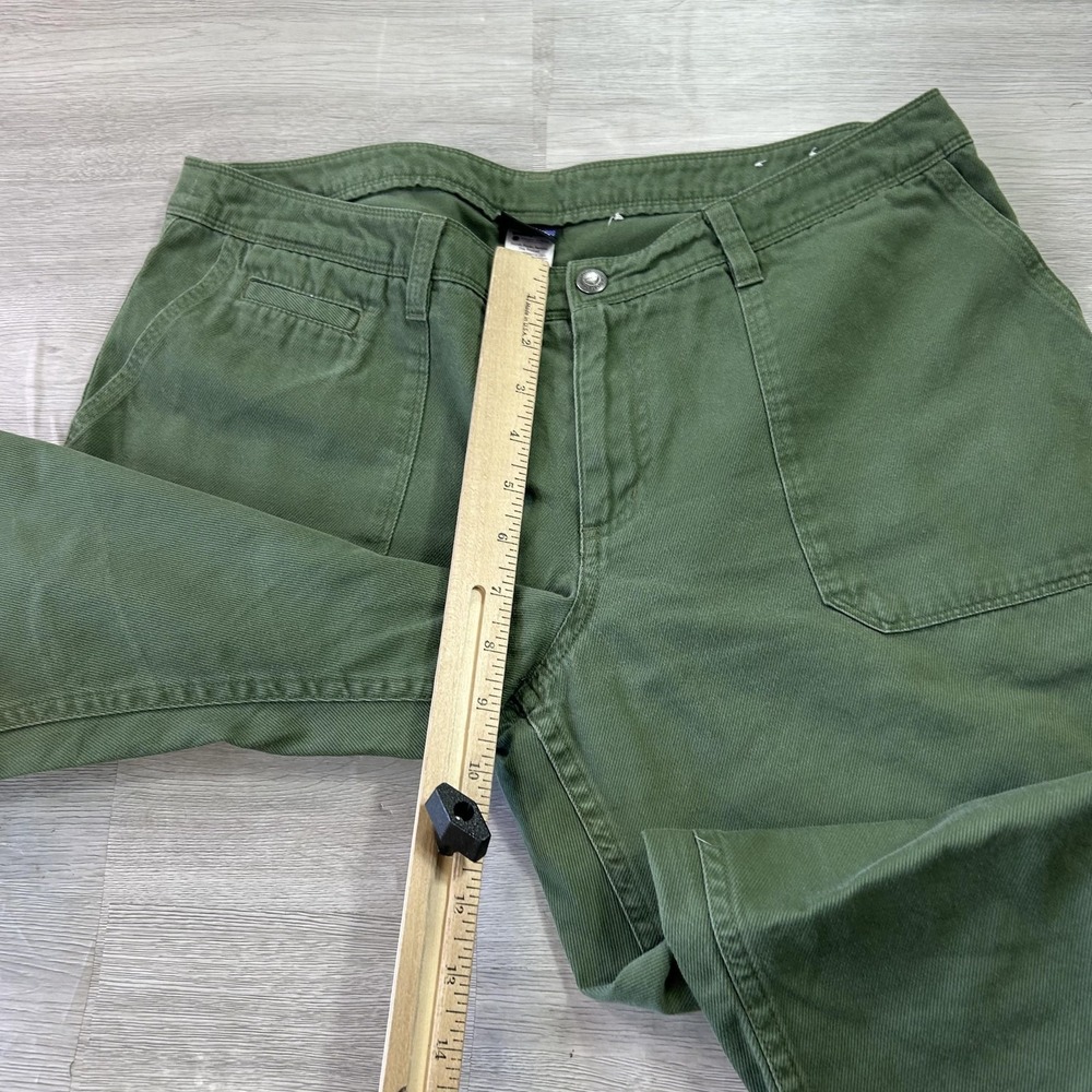 Patagonia Pants Womens 10 Green Cargo Organic Cotton Twill Relaxed Casual - Picture 9 of 13
